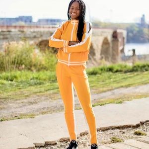 Beautiful yellow tracksuit